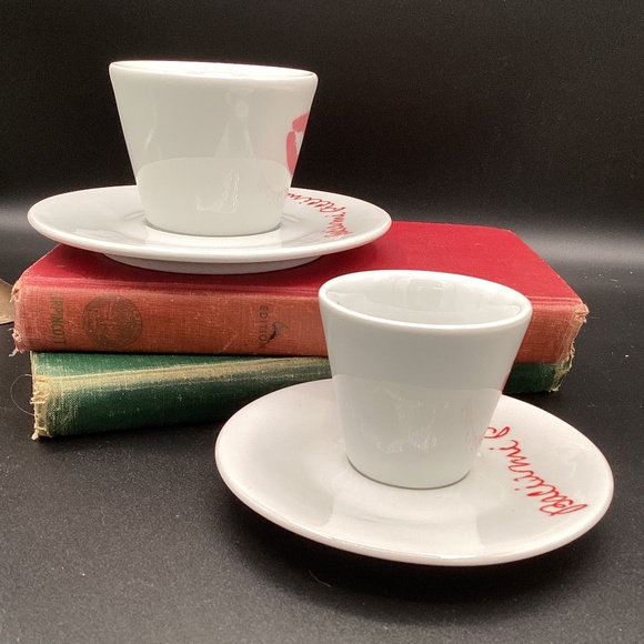 LavAzza Cappaccino and Espresso Cup and Saucer limited edition kiss me, baby - Picture 4 of 9